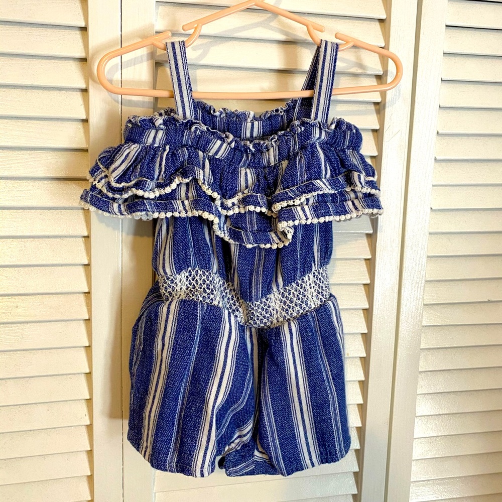 Artisan NY Jean snap romper 18M